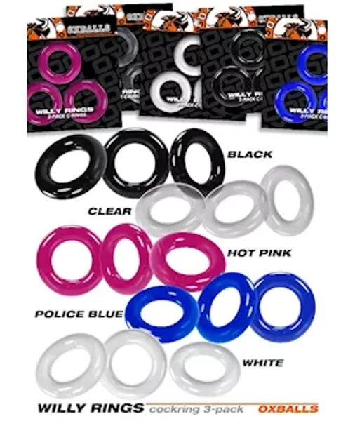 Willy Rings Cockring Pack - Set Of 3 — image 22 of 25
