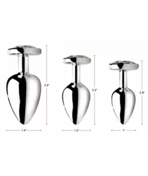 Prism Heart Anal Plug - 3.2 Inch — image 5 of 5