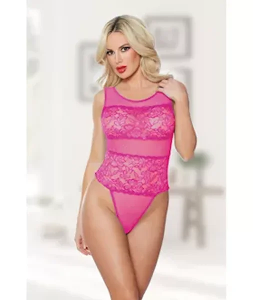 Allure Heather And Lace Teddy — image 5 of 6