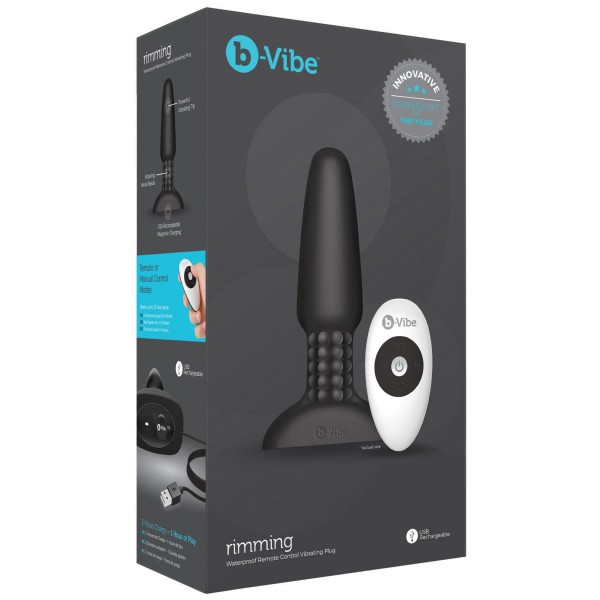 B Vibe - Vibrating Remote Control Rimming Butt Plug