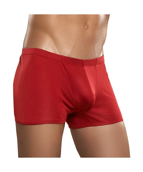 Red knit silk low rise short