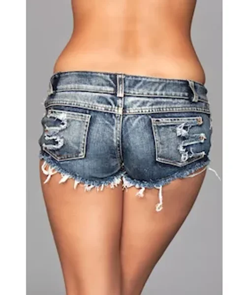 Shredded Denim Shorts — image 6 of 6