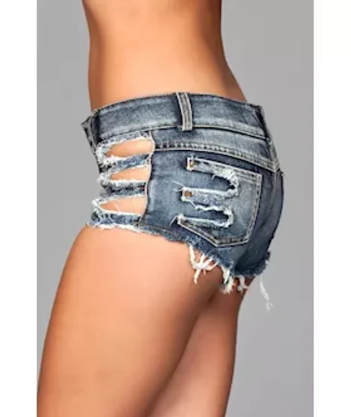 Shredded Denim Shorts — image 5 of 6