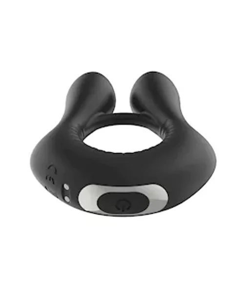 Amore Dual Vibrating Ring With Remote Control - Black — image 5 of 6