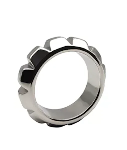 Kinki Tyrant Studded Steel Cock Ring — image 4 of 4