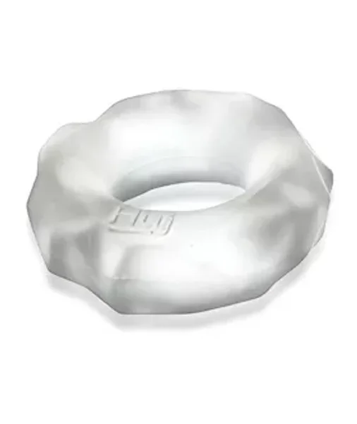 Hunkyjunk Fractal Tactile Cockring Clear Ice