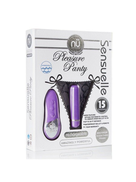 NU Sensuelle Rechargeable Pleasure Lace-Up Panty Vibrator