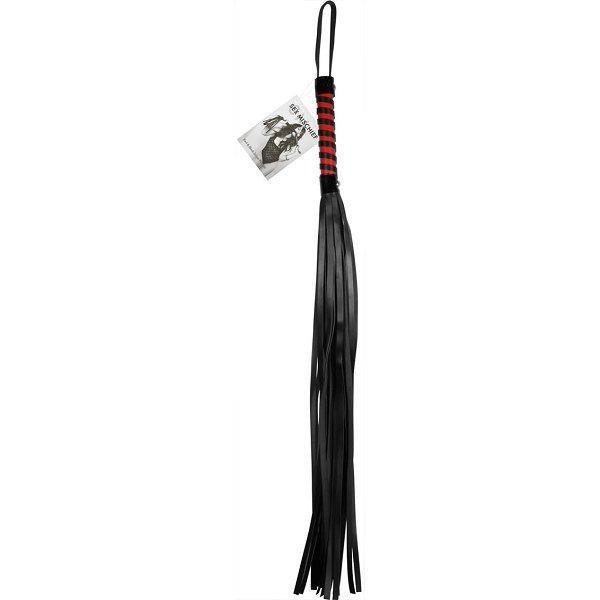 Sex and Mischief red and black stripe flogger — image 4 of 4