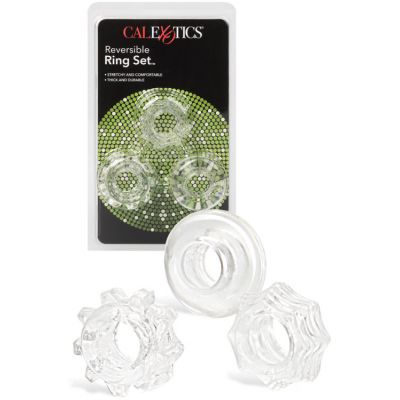 California Exotic Reversible Silicone Cock Ring Set 3 Pce