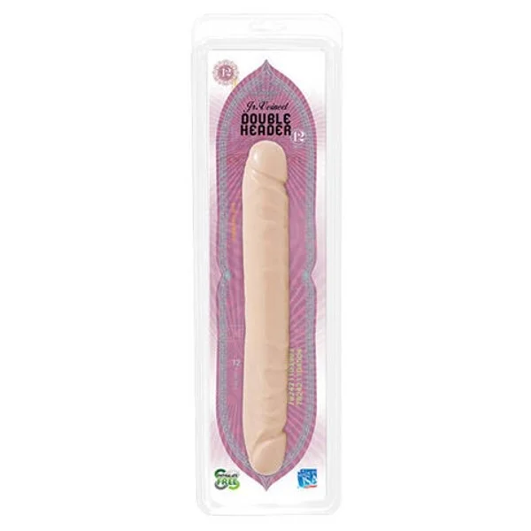Junior Veined 12inch Double Header Dong - Vanilla — image 4 of 4