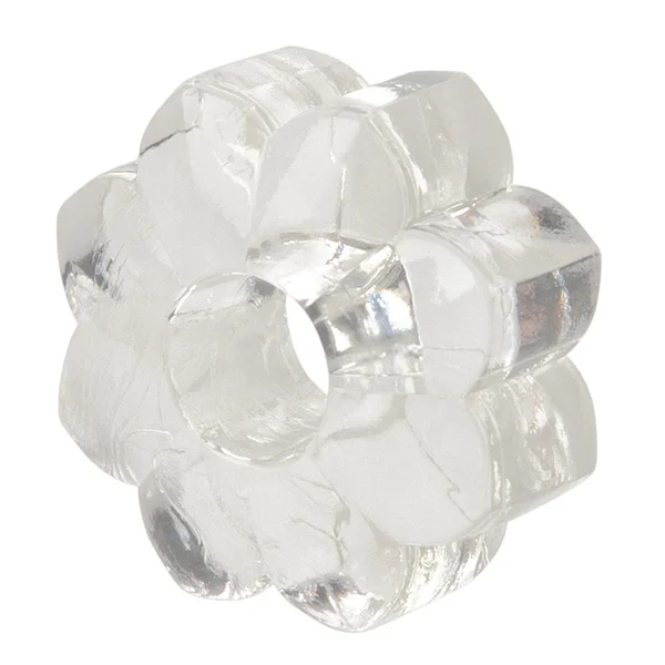 Basic Essentials Cock Ring Set of 4 - Clear — image 6 of 6
