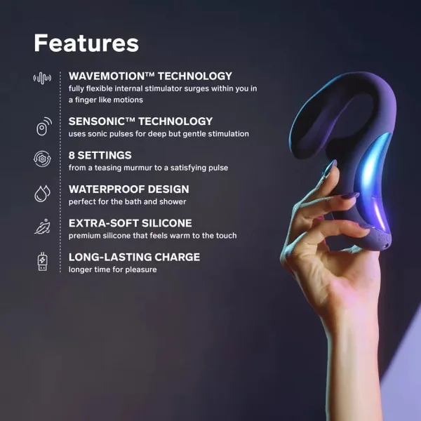 LELO Enigma Wave Triple-Stimulation WaveMotion Massager