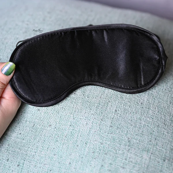 Black Satin Blindfold — image 7 of 9