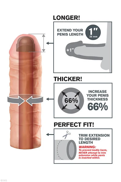 Pipedream Mega 1" Penis X-tension — image 5 of 6