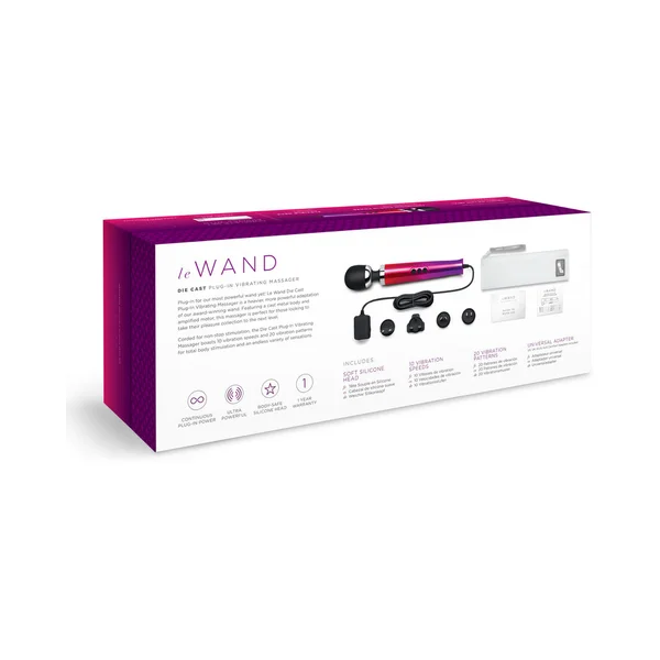 Le Wand Die Cast Plug-In Vibrating Body Massager - Ombre — image 22 of 25