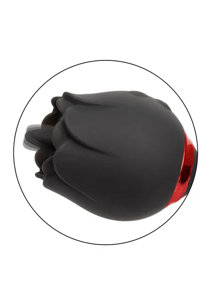French Kiss Elite Romeo Thrusting Bullet Vibe & Flickering Tongue Clitoral Stimulator By CalExotics - Black — image 21 of 25