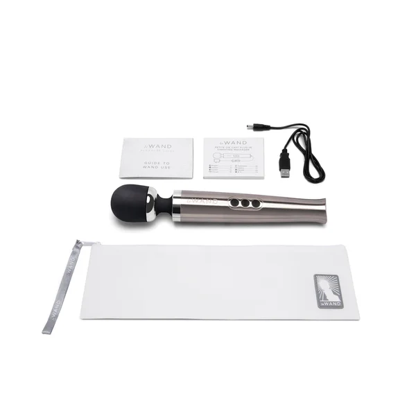 Le Wand Die Cast Rechargeable Vibrating Body Massager - Silver — image 24 of 25