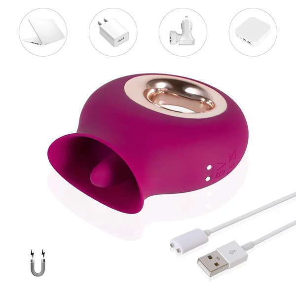 Alvina Luxury Tongue Vibrator - Magenta — image 12 of 14