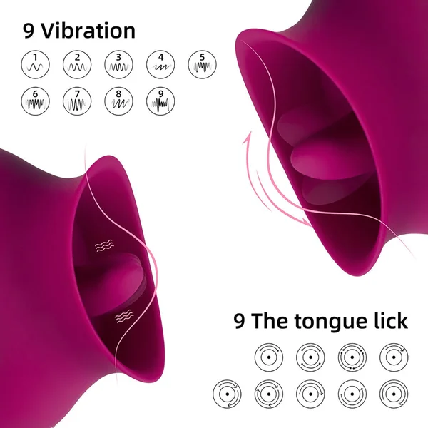 Alvina Luxury Tongue Vibrator - Magenta — image 14 of 14