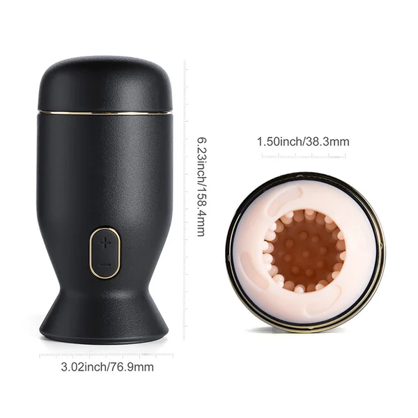Priti Automatic Rotating Penis Stimulator - Black — image 18 of 19