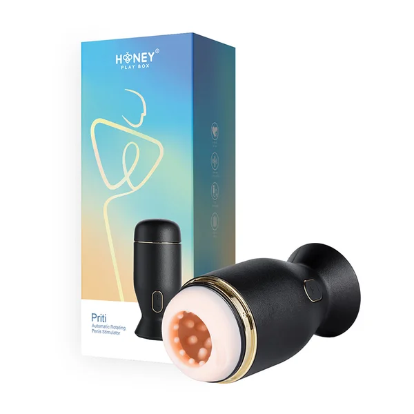 Priti Automatic Rotating Penis Stimulator - Black — image 16 of 19