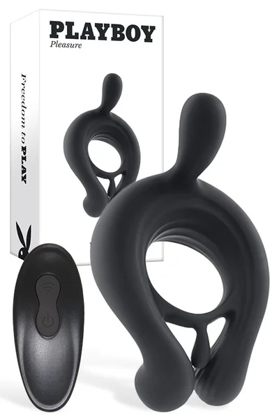 Playboy Triple Play Remote Controlled 4.4" Couples Ring