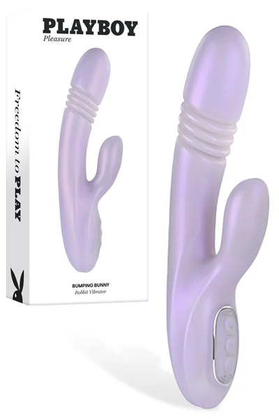 Playboy Bumping Bunny 9" Heated Thrusting Rabbit Vibrator — image 8 of 13