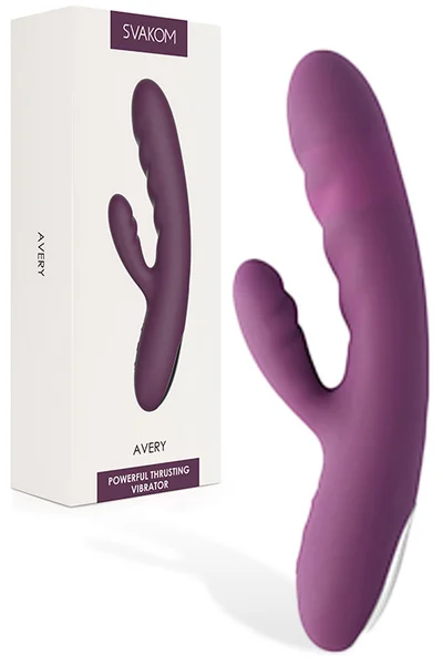 Svakom Avery 7.3" Thrusting Rabbit Vibrator — image 5 of 8