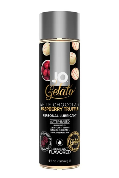 JO White Chocolate Raspberry Truffle Water based Flavoured Lubricant | 120ml/4oz — image 7 of 10