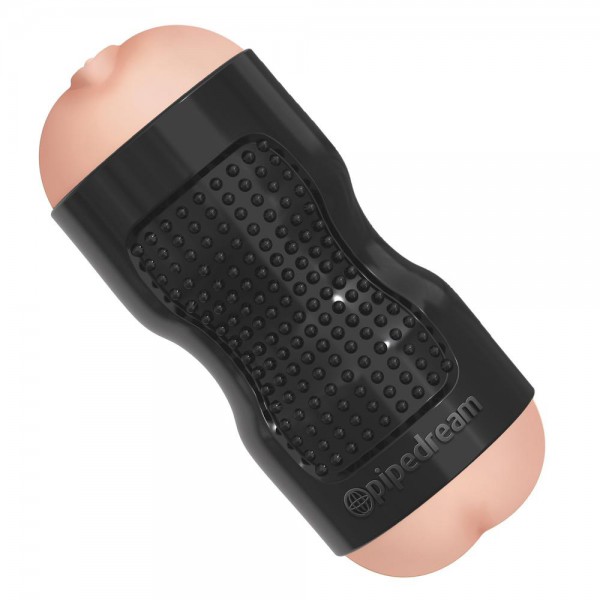 Pussy & Ass Dual-Density Squeezable Stroker