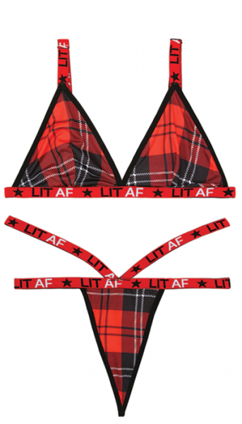Lit AF Bralette & Thong Set