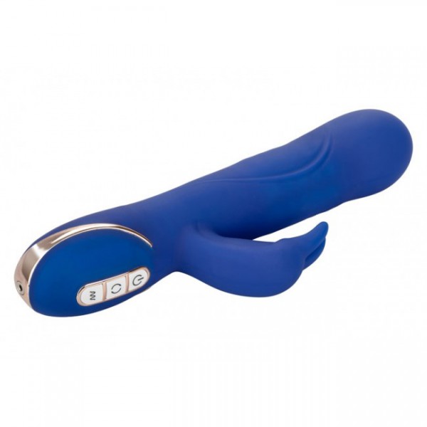 California Exotic 9" Silicone Rotating Beaded Jack Rabbit Vibrator