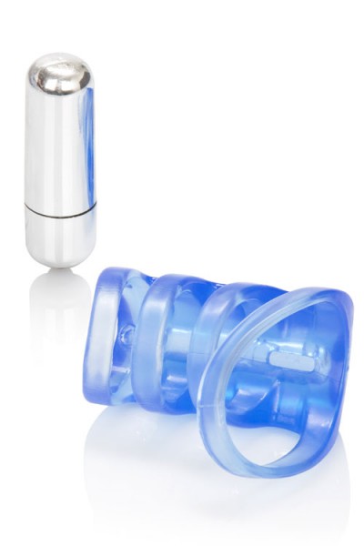 California Exotic Stretchy Vibrating Pleasure Cage for Couples