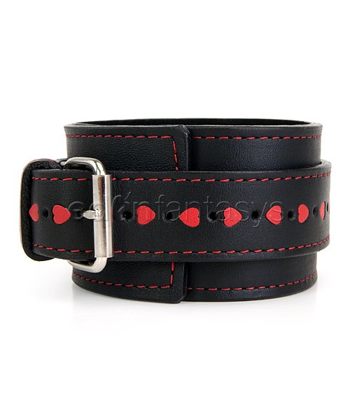 Hearts leather ankle restraints