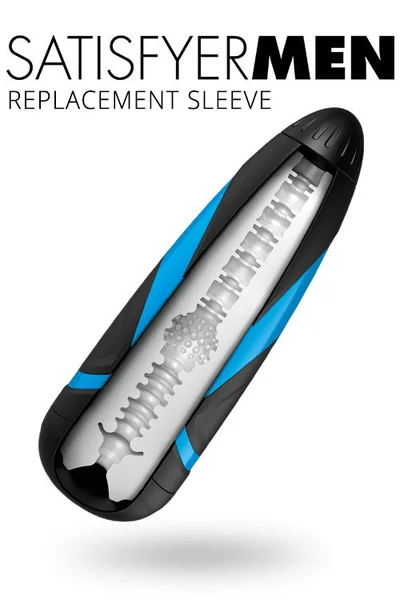 Satisfyer Men Realistic Replacement Sleeve - Tri Delights — image 3 of 4