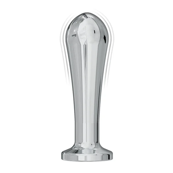 ASS-SATION Remote Vibrating Metal Anal Bulb - Silver — image 2 of 4