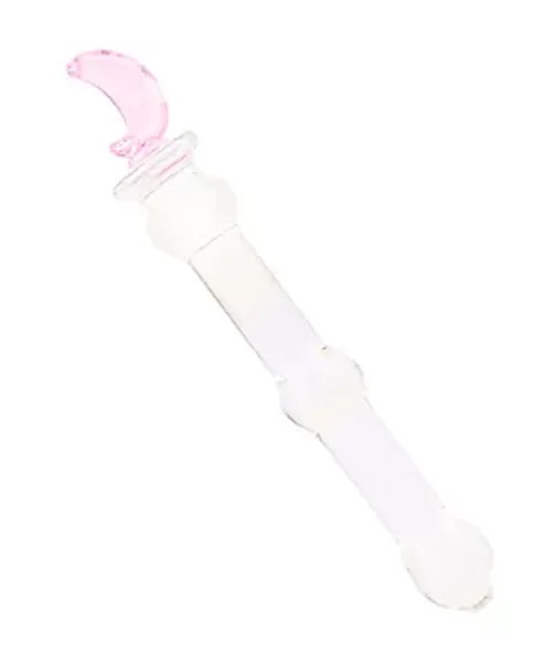 Lucent Small Moon Handle Glass Massager — image 3 of 4