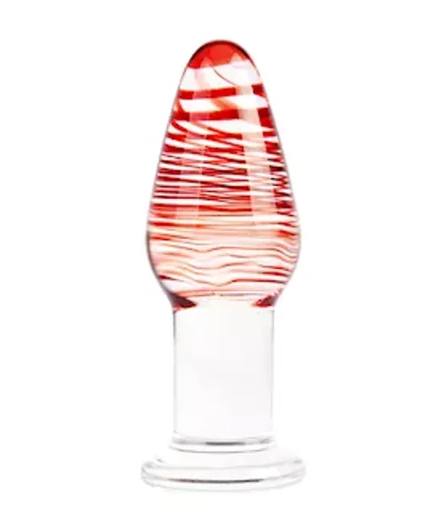 Lucent Stripes Glass Butt Plug — image 2 of 2