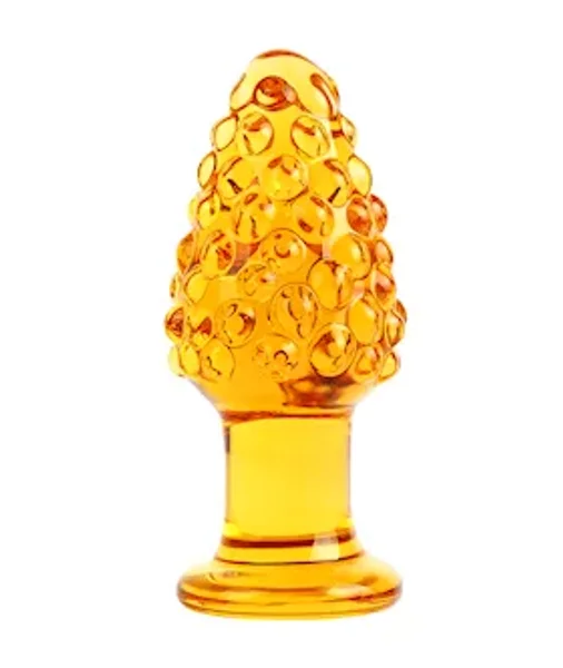 Lucent Textured Glass Butt Plug — image 5 of 6