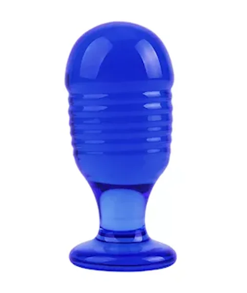Lucent Textured Glass Butt Plug — image 4 of 6