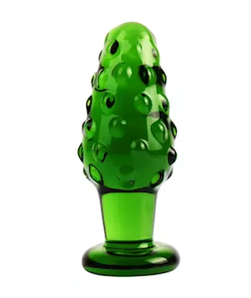 Lucent Textured Glass Butt Plug — image 6 of 6