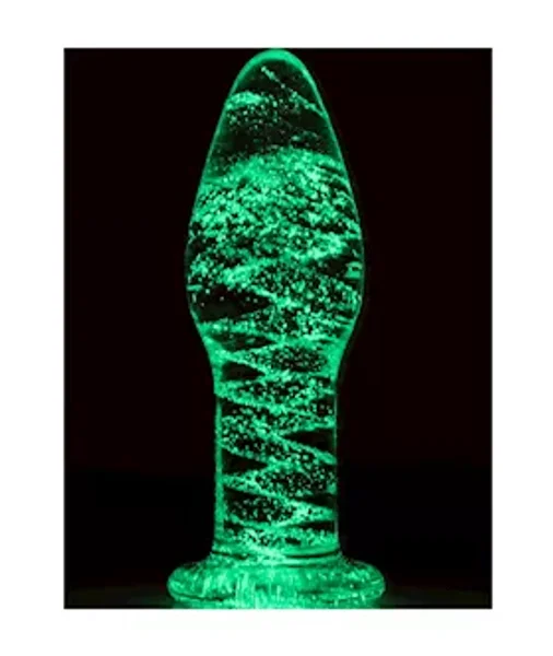 Lucent Glow In The Dark Glass Butt Plug — image 6 of 6