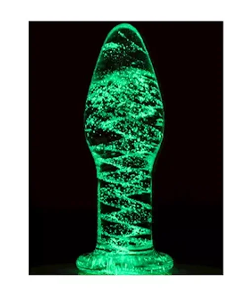 Lucent Glow In The Dark Glass Butt Plug — image 4 of 4