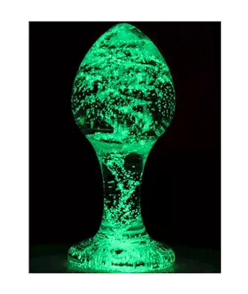 Lucent Glow In The Dark Glass Butt Plug — image 5 of 6
