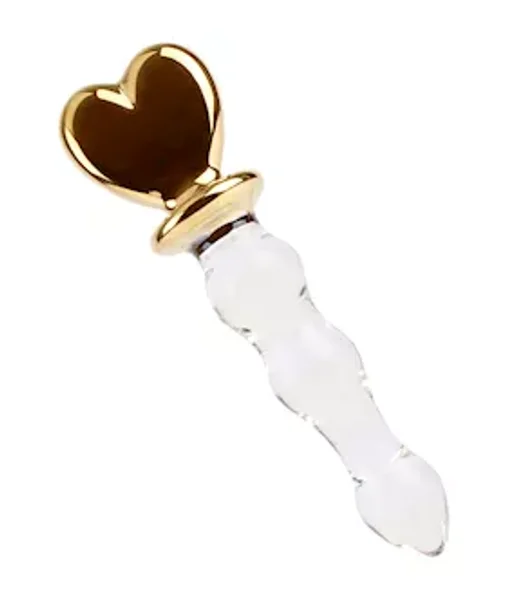 Lucent Heart Of Gold Glass Massager — image 2 of 2