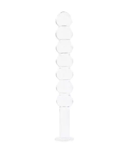 Lucent Ripple Beaded Glass Wand — image 2 of 2