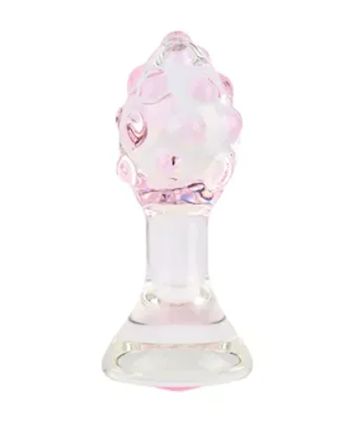 Lucent Dotted Glass Butt Plug — image 2 of 2
