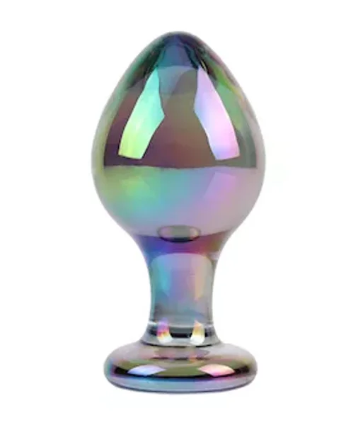Lucent Pearlescent Glass Butt Plug — image 4 of 4