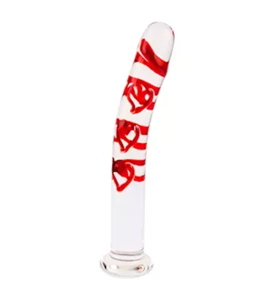 Lucent Red Ribbon Glass Massager — image 2 of 2