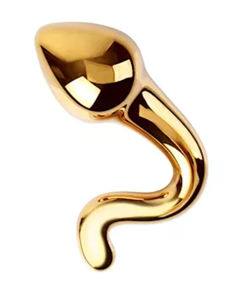 Lucent Golden Glass Butt Plug — image 2 of 3